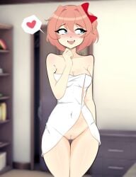 sayori (doki doki literature club) from doki doki literature club by thefishart