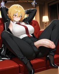 1futa 1futanari 1girl 1girls adult adult_female ai_generated armpit armpit_fetish armpits arms_behind_head arms_up belt bent_penis big_breasts big_cock big_dick big_penis black_coat black_jacket black_pants blonde_hair boobs breasts bust busty busty_female busty_girl cock collared_shirt curved_penis dick dickgirl don_quixote_(limbus_company) female foreskin futa futanari girl hair_between_eyes half-erect hands_behind_head high-waist_pants high_heels huge_cock huge_penis jacket large_breasts legs_apart legs_spread limbus_company long_penis long_sleeves looking_down machine_muse mature mature_body mature_female necktie open_clothes pants penis project_moon red_necktie sexy sexy_body shirt short_hair solo spread_legs tits trans trans_woman uncensored watermark white_shirt yellow_eyes