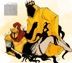2boys ambiguous_gender armor armored_male bandaged_arm black_tentacles blush chestplate cloak d3rlord3 eldritch eldritch_being eldritch_humanoid faceless_character faceless_male gay hard_cock hastur helmet holding_leg king_in_yellow male male_only masked masked_male mcyt minecraft minecraft_arg minecraft_youtubers pantless penis ripped_clothing roneeex3 scarf searching_for_a_world_that_doesnt_exist shy tentacles the_king_in_yellow torn_clothes twitch twitch.tv twitch_streamer twitter twitter_username unseen_male_face white_background yaoi youtube youtuber youtubers