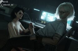 1futa 1girls 3d 3d_(artwork) alter_ego bandage big_penis black_hair black_nail_polish black_nails black_pupils black_sclera black_tears blender blonde_futa blonde_hair brn0 clenched_fist clenched_hand clenched_teeth closed_eyes clothed_futa clothed_futa_nude_female computer cum cumshot double_hand_masturbation dream dreaming dreaming_about_sex ejaculation enjoying erect_penis erection evil_grin evil_self evil_smile evil_version female_on_futa forced forced_ejaculation forced_masturbation forced_orgasm futa_on_female futa_with_female futanari glasses grace_ashcroft grace_ashcroft_(julia_pratt) green_eyes handjob hands_tied infected jeans large_penis light_hair medium_breasts nightmare nightmare_waifu nude nude_female office office_background office_chair orgasm pale-skinned_female pale_skin perky_breasts red_eyes red_iris resident_evil resident_evil_9:_requiem runny_makeup secretly_loves_it self_upload selfcest sexual_torture short_hair smiling_at_partner t-shirt tagme tied_hands tied_up torture two_handed_handjob vein veiny_body veiny_penis watch watermark wet_dream wet_dreaming