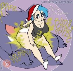 gengar from christmas by carafalsa