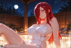 1girls ai_generated big_breasts blush breasts brown_eyes closed_mouth earrings erect_nipples erza_scarlet fairy_tail female female_focus female_on_cloth female_only hard_nipples hi_res high_quality high_resolution highres indoors intercourse jewelry juicy_pussy legs_apart light-skinned_female long_hair looking_at_viewer nipples nude patreon patreon_username penetration pussy queenary red_hair sweat tagme tight_pussy vaginal_penetration watermark wet_pussy window