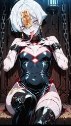 ai_generated ama_(masterkuma) anime_style asianfication changing_nationality corpse corpse_puppet crushon.ai crushonai european_female jiangshi masterkuma_(creator) nationality_alteration talisman undead yun_yu_(masterkuma) zondere