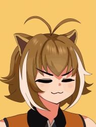 animated big_breasts blazblue boobs brown_eyes brown_hair light_skin makoto_nanaya shorter_than_10_seconds source_request squirrel squirrel_ears squirrel_girl tagme the_only_shoe video