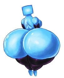 1girl 1girls ass ass_bigger_than_head ass_focus ass_up big_ass blue_body blue_skin cube cube_head dat_ass dumptruck_ass dumptruck_booty dumptruck_butt fat_ass female female_focus female_only fortnite giant_breasts gigantic_ass heavy_ass huge_ass humanoid hyper hyper_ass kevin_the_cube large_ass massive_ass non_human phat_ass plump plump_ass solo solo_female solo_focus square square_head thighhighs