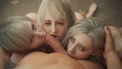 1boy 3d 3girls 40_year_old abs ashley_graham ashley_graham_(ella_freya) athletic_female big_penis blonde_female blonde_hair blowjob blowjob_face blue_eyes capcom collaborative_fellatio cougar fellatio female foursome fugtrup grace_ashcroft grace_ashcroft_(julia_pratt) human leon_scott_kennedy leon_scott_kennedy_(eduard_badaluta) light-skinned_female light-skinned_male light_skin male male_pov mature mature_female mature_male mature_woman older_female older_female_and_younger_female older_male_and_older_female older_male_and_younger_female oral oral_sex penis pov realistic resident_evil resident_evil_4 resident_evil_4_remake resident_evil_9:_requiem sherry_birkin sherry_birkin_(bridgette_haze) sucking sucking_balls sucking_penis younger_female youthful youthful_face youthful_features youthful_look