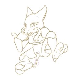 alakazam anthro breasts female masturbation nintendo nude open_mouth penetration pokémon_(species) pokemon posexe pussy simple_background solo spoon vaginal_penetration video_games white_background