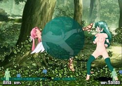 2girls 3d amazon_brawl animated futanari game_cg intersex penis rape slime sprite toffi