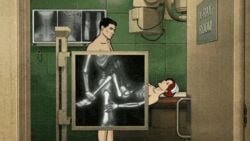 animated archer_(series) female male sex sterling_archer x-ray