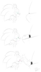 <3_eyes blush crossdressing duckyeah femboy furry girly heart hedgehog mammal penis sega sonic_(series) sonic_the_hedgehog