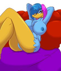 1girls 2015 anthro areola armpits avian big_breasts bird breasts duck erect_nipples female female_only furry hands_behind_head huge_breasts jupiter_(mastergodai) knuckle_up! looking_at_viewer mastergodai nipples nude pussy rascals scarlet_(mastergodai) solo thick_thighs