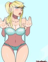samus aran from metroid by zeromomentai