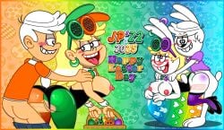 1boy 1boy1girl 1girls animated anthro anthro_on_anthro blair_loud blonde_hair brother_and_sister bunny_costume clothed clothed_sex clothing costume dress easter egg english_text fake_ears fake_rabbit_ears female gif group hair holidays human human_on_human incest jaimeprecoz2 lagomorph leni_loud lincoln_loud male male_penetrating mammal older_sister parallel_sex rabbit sex shirt straight sunglasses text the_loud_house vaginal_penetration warren_loud white_hair
