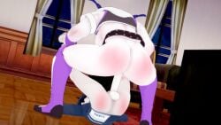 1boy 1boy1girl 1girls ambiguous_penetration big_ass femdom koikatsu male/female maruko_gaku moko_mojiro piledriver_position pyroafternite straight straight_sex the_hundred_line_-last_defense_academy-