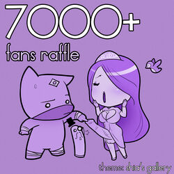 1futa balls breasts chibi crown dickgirl dress futanari horsecock huge_cock intersex long_hair monochrome ninjakitty ninjakitty_(character) penis princess_pippa purple_background purple_theme testicles uncensored wangsworth