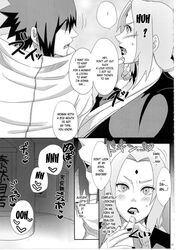 comic doujin english_text female human male monochrome naruto page_17 sasuke_uchiha tagme tsunade