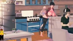 1girls 20_seconds 2boy 3d 3d_animation against_wall animated big_ass big_breasts blonde_hair breasts cheating dark-skinned_male female glasses grandfather koikatsu light-skinned_female male male/female mother naked natural_breasts netorare nipples no_bra ntr old_man older_male penetration pron-mimimister red_hair sex_from_behind sound standing standing_sex straight straight_sex tagme vaginal_penetration vaginal_sex video voyeur wall wife