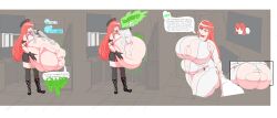 ass ass_expansion belch belly breast_expansion breasts burping_up_clothes cinderella_(nikke) clothes_stolen commander_(nikke) digestion digestion_noises digestion_sequence fat_ass female female_pred female_prey fof goddess_of_victory:_nikke horny_female rapi_(nikke) rapi_(red_hood)_(nikke) ripped_clothing vore vore_belly weight_gain willing_prey