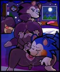 3girls able_sisters animal_crossing anthro ass ass_grab cunnilingus facesitting female hedgehog heyomaerow incest labelle_able mabel_able nintendo sable_able sisters spread_legs yuri