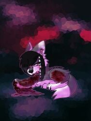 2025 absurd_res ambiguous_gender blood blush blush_lines blush_stickers bodily_fluids canid canine canis cutting domestic_dog feral gore gore_focus hi_res jackrabbit_(artist) kibbles_(klbblez) licking licking_wound mammal razor_blade self-harm self_lick shaded solo tongue wolf