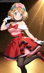 ai_generated performance pokemon pokemon_xy serena_(pokemon) serena_(pokemon_games)