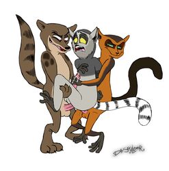 all_hail_king_julien balls bondage bound civet clemson cum cumshot datsexylemur double_penetration dreamworks duct_tape erection fanaloka feral forced fossa furry furry_only group group_sex handjob karl king_julien lemur madagascar_(series) male mammal masturbation multiple_males netflix nickelodeon orgasm penetration penis precum primate rape ring-tailed_lemur sex sweat the_penguins_of_madagascar threesome viverrid yaoi