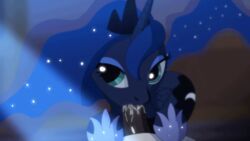 2015 alicorn animated equine fantasyblade fellatio female friendship_is_magic furry furry_only horn male mammal my_little_pony non-anthro oral penis pov princess_luna saliva sex straight wings