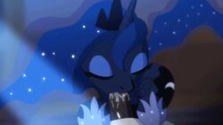 2015 alicorn animated closed_eyes equine fantasyblade fellatio female feral friendship_is_magic fur furry furry_only horn male male/female mammal my_little_pony non-anthro oral penis pov princess_luna saliva sex short_playtime straight wings