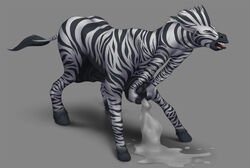 2015 black_fur black_stripes cum cum_on_ground cumshot equine feral fur grey_background hooves horse hyper hyper_cum hyper_penis latex_(artist) looking_pleasured male male_only mammal masturbation multicolored_fur one_eye_closed orgasm penis simple_background solo stripes taur teeth tongue tongue_out two_tone_fur white_fur zebra