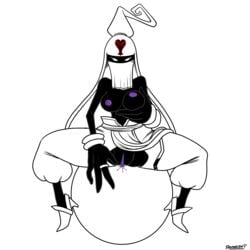 big_breasts breasts doomington female female_only fortuneteller fortuneteller_(heartless) heartless kingdom_hearts nipples partially_colored pussy sketch solo