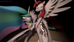 3d ahe_gao animal_genitalia cum cum_explosion cum_in_pussy cum_inside dickgirl esme_belles_(artist) excessive_cum female friendship_is_magic fucked_silly futanari grimace horsecock intersex lauren_faust my_little_pony penis princess_celestia_(mlp) pussy source_filmmaker tongue tongue_out wing_boner wings