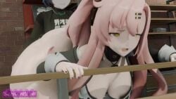 1futa 1girls 3d animated ass belle_(zenless_zone_zero) female futa_on_female futanari huge_ass hyper hyper_ass intersex longer_than_30_seconds nicole_demara no_sound sonivvnsfw tagme video zenless_zone_zero