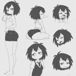1female 1females 1girls 1woman 2d 2d_(artwork) 2d_artwork ass ass_sweat bike_shorts champchidi drinking drinking_straw female greyscale holding_juice_box holding_object juice_box looking_at_ass looking_at_butt looking_back marvel monochrome multiple_views necktie panties peni_parker peni_parker_(earth-14512) short_shorts shorts sole_female solo_female spider-man:_across_the_spider-verse spider-man:_into_the_spider-verse spider-man_(series) sweaty_ass sweaty_butt tank_top tired tired_expression tired_eyes tired_look underwear upper_teeth_only yawn yawning