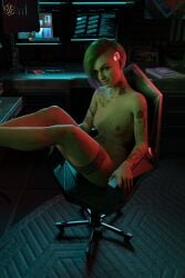 judy alvarez from cyberpunk 2077 by v01dwatcher