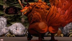 1girls 3d 3d_(artwork) 3d_model 3d_render anthro ass ass_focus big_ass blender blender_(artwork) blender_(software) blender_cycles brown_fur bushy_tail dialogue english english_text female_furry furry furry_female furry_only glowing_eyes horn horned_humanoid looking_at_viewer looking_back looking_back_at_viewer marvel marvel_comics marvel_rivals oofoe orange_fur outdoors pussy pussy_from_behind pussy_visible_through_thighs ratatoskr_(marvel) ratatoskr_(marvel_rivals) red_fur self_upload semi-anthro single_horn speech_bubble squatting squirrel squirrel_girl talking talking_to_viewer yellow_sclera
