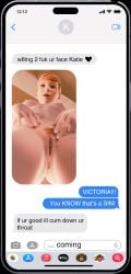 1girls 3d 3d_(artwork) artist_request breasts female licking_lips life_is_strange nipples nude nude_female phone phone_screen pubic_hair pussy screen solo solo_female text text_bubble texting victoria_chase