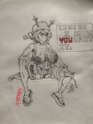 1girls 2025 2d 2d_(artwork) 2d_artwork anthro bathrobe big_breasts big_breasts breasts breasts_out carol_holiday deer deer_antlers deer_girl deltarune dialog dialogue female furry furry_female mature mature_anthro mature_female mature_woman milf mommy mostly_nude mostly_nude_female mother new_world_deer pussy reindeer reindeer_antlers robe robe_only solo tits_out traditional_art traditional_media traditional_media_(artwork) trogh undertale_(series) vagina