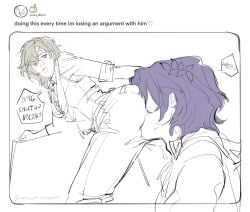 2boys aventurine_(honkai:_star_rail) dr._ratio_(honkai:_star_rail) gay honkai:_star_rail male yaoi