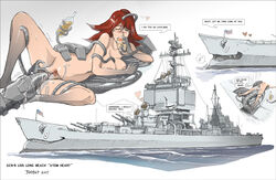 1girls alcohol atomic beverage boat caress cruiser cuddling english_text female food hair human lazy living_machine love machine male mammal missile nanomachines navy penis ratbat red_hair robot rum sex ship size_difference tentacle text uncensored vacation vehicle warship