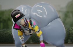 3d 3d_(artwork) 3d_model 3d_render ass ass_bigger_than_head blender cum female fortnite huge_ass naxo3001 park rebel_(fortnite) robot robot_girl robot_humanoid thick_ass thick_thighs wide_hips