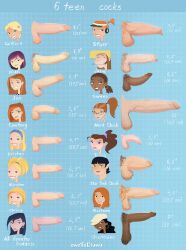 16futas 6teen big_cock big_dick black_hair blonde_hair caitlin_cooke chart chrissy circumcised circumcised_futa cock_chart courtney_masterson dark-skinned_futa dark_skin dick_chart dickgirl erection fat_cock foreskin foreskin_folds futa_balls futa_cock futa_erection futa_only futanari ginger_futa ginger_hair hairy_balls hairy_futa hardon hyper hyper_penis intersex jen_masterson kirsten kristen long_hair marlowe nikki_wong owotodiuwu pale-skinned_futa pale_skin penis_chart penis_size_chart piercing pubic_hair realistic_proportions serena short_hair small_cock small_dick starr the_clones tricia_holmes upright_penis