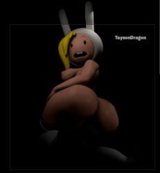 1girl adventure adventure_time adventure_time:_fionna_&_cake anus ass big_ass big_breasts big_butt breasts bunny_ears cartoon_network chubby_female female fionna_the_human_girl light-skinned_female long_hair nude nude_female rubia taysondragon
