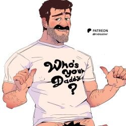 bill_andersen daddy dilf disney fabssdaf gay hairy hairy_male inside_out inside_out_2 looking_at_viewer male male_only moustache pixar solo solo_focus solo_male
