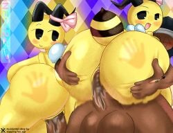 1femboy 1girls ^_^ accidental_sting angry_expression annabee_(woebeeme) ass bee bee_girl bee_humanoid bee_sting big_ass big_breasts blush blushing_profusely bonnet bubble_ass carrying carrying_person dark-skinned_femboy kako_(nec-12) nec-12 nec-12's_imaginary_friends notice slap_mark splinter_(disambiguation) tail text vaginal_penetration vaginal_sex watermark wings woebeeme_(fanarts) yellow_eyes