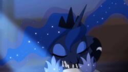 1boy 1girls 2015 alicorn animated anthro blue_hair cum cum_in_mouth cum_inside cutie_mark ejaculation equine eyelid_twitch eyeshadow fantasyblade fellatio feral friendship_is_magic fur furry hair hooves horn makeup male male/female mammal my_little_pony non-anthro oral penis pov princess_luna saliva short_playtime solo_focus straight tiara wings