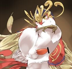 avian balls bird censored horus_(p&d) male male_only ookm penis puzzle_&_dragons solo video_games