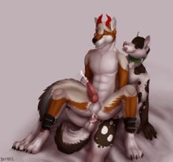 anal canine cum cumshot deessel fox male mammal orgasm penis riding wolf yaoi