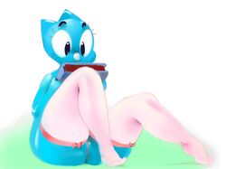 book clothing female legwear musikalgeniu musikalgenius nicole_watterson pussy sitting socks the_amazing_world_of_gumball