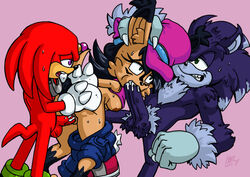knuckles the echidna from sonic (series) by omegazuel