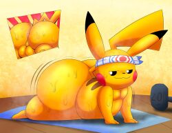1boy 2d 2d_artwork anus anus_peek ass ass ass_bigger_than_head ass_sweat balls big_ass big_bubble_butt big_butt big_tummy bubble_butt chubby_male headband male male_only motion_lines mouse multiple_angles musk musky musky_body musky_butt nintendo perenium pikachu pokemon pokemon_(species) pudgy_belly smug smug_smile solo solo_male sweat sweaty sweaty_ass sweaty_balls sweaty_body sweaty_male tail tepigfan101 wobbling_ass yellow_body